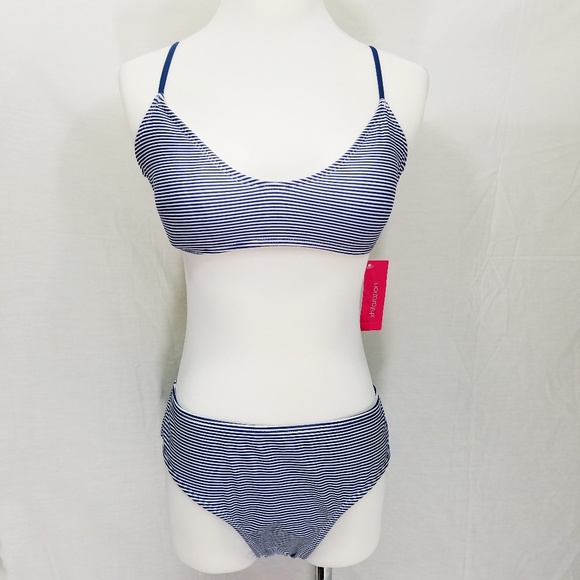 2 PC Xhilaration Striped Bikini Medium and XL - Picture 1 of 8